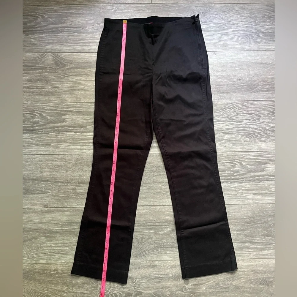 Lilly Pulitzer Black Pocket Side Zip Straight Career Professional Pants Size 6